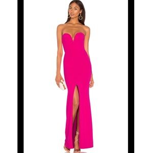 NWT Nookie x Revolve Honey Gown Neon Pink